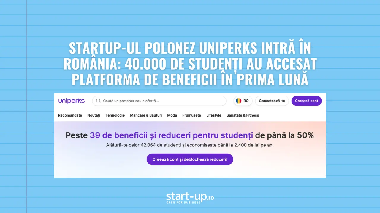 Startup-ul polonez Uniperks s-a lansat în România și oferă reduceri pentru mii de studenți